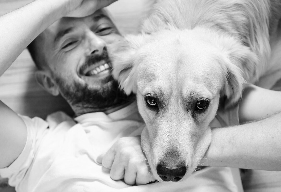 un chien et son maître